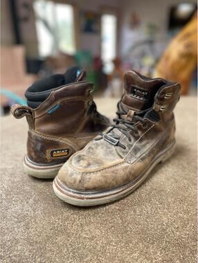 Ariat Rebar Lift 6" 10046877 Mens US 11 D Work Boot Brown Leather Waterproof